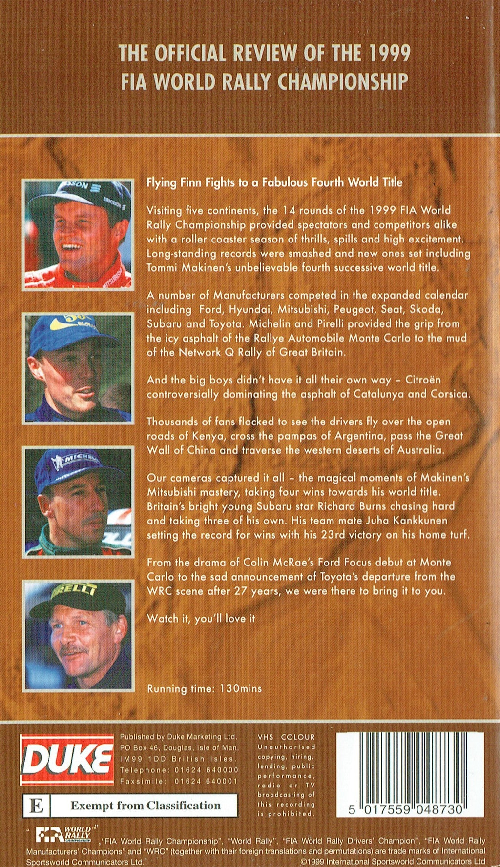 Fia World Rally Championship: 1999 [VHS]