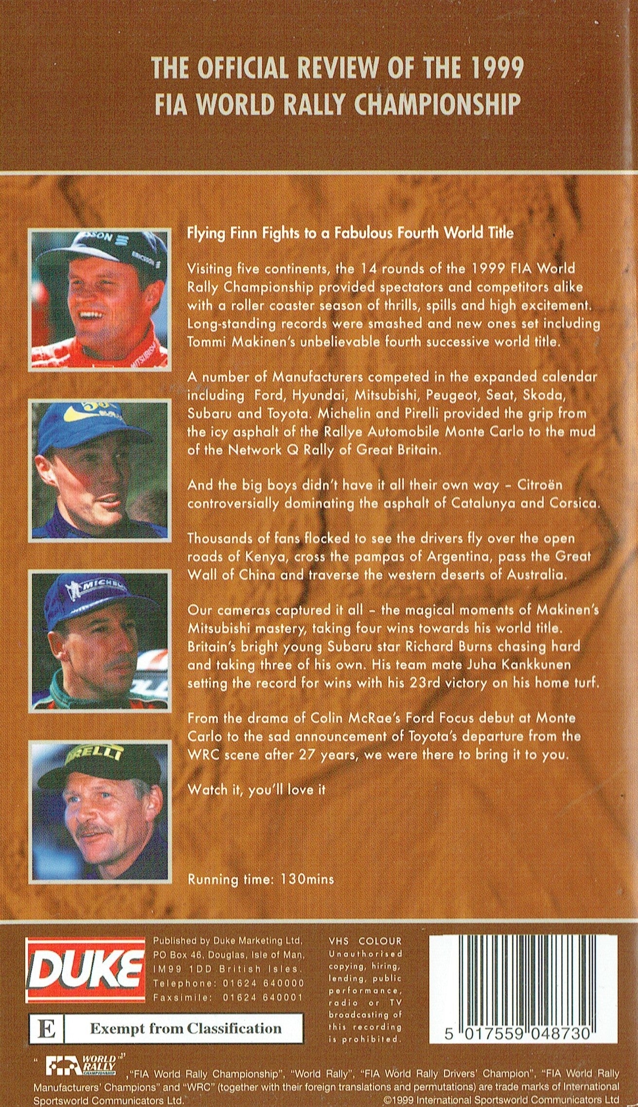 Fia World Rally Championship: 1999 [VHS]