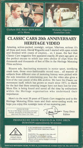 The Classic Cars Magazine Video: Nearly One Hour of Rare Archive Clips Celebrating 20 Years of Classic Cars With... Heritage Motoring Films [VHS]