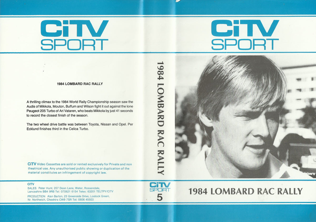 1984 Lombard RAC Rally - CiTV Sport 5 - World Rally Championship (WRC) [VHS]