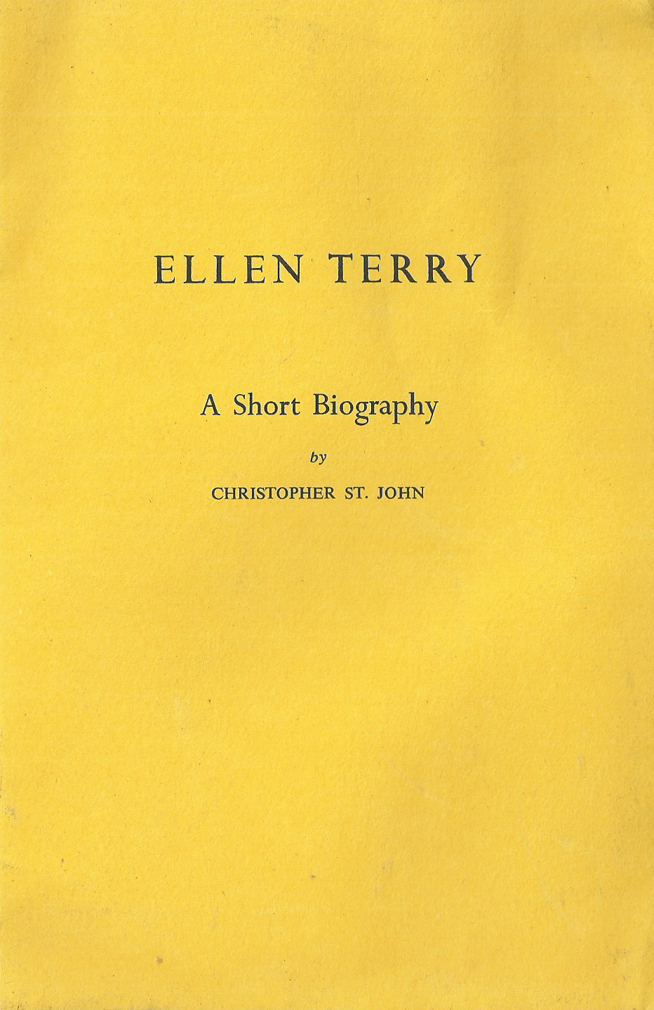 Ellen Terry: a Short Biography