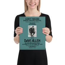 Load image into Gallery viewer, Dave Allen poster: Irish comedian Gaiety Theatre 1979 Poster Matte