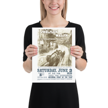 Load image into Gallery viewer, Shelsley Walsh International Hill Climb 1939 matte poster - hillclimb