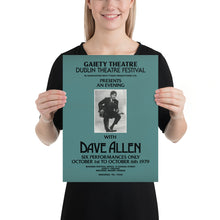 Load image into Gallery viewer, Dave Allen poster: Irish comedian Gaiety Theatre 1979 Poster Matte