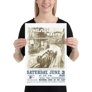 Shelsley Walsh International Hill Climb 1939 matte poster - hillclimb