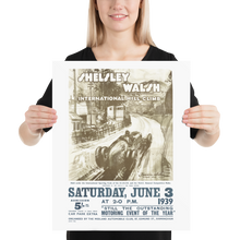 Load image into Gallery viewer, Shelsley Walsh International Hill Climb 1939 matte poster - hillclimb