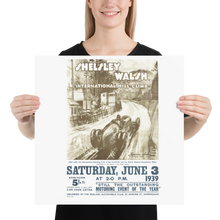 Load image into Gallery viewer, Shelsley Walsh International Hill Climb 1939 matte poster - hillclimb