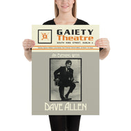 Dave Allen Irish comedian programme poster - Gaiety Theatre 1979 Enhanced Matte