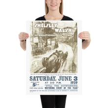 Load image into Gallery viewer, Shelsley Walsh International Hill Climb 1939 matte poster - hillclimb