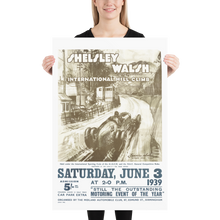 Load image into Gallery viewer, Shelsley Walsh International Hill Climb 1939 matte poster - hillclimb